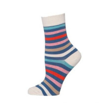 15PKSC05 2014-15 Teen Mädchen Mode Kontrast Farbe Streifen Baumwolle Socke
